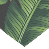 黒い熱帯模様 ショートテーブルランナー (コーナー)