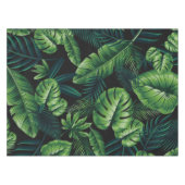 黒い熱帯模様 テーブルクロス (正面(横))