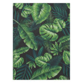 黒い熱帯模様 テーブルクロス (正面)