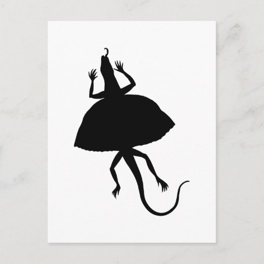 黒い爬虫類 ポストカード (正面)