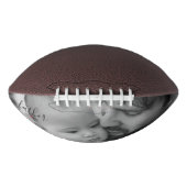 黒い父が赤いハートの写真で年を築く アメリカンフットボール (正面)