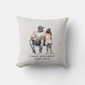 黒い父と娘の絆(3) クッション (正面)