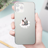 黒い父と娘の絆(4) シール (スマートフォン)