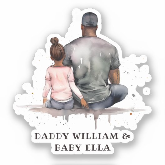 黒い父と娘の絆(4) シール (正面)