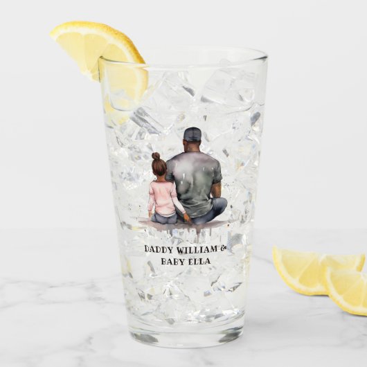 黒い父と娘の絆(4) タンブラーグラス (アイス正面)