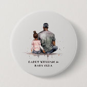 黒い父と娘の絆(4) 缶バッジ (正面)