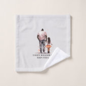 黒い父と娘の絆(5) バスタオルセット (ウォッシュタオル)