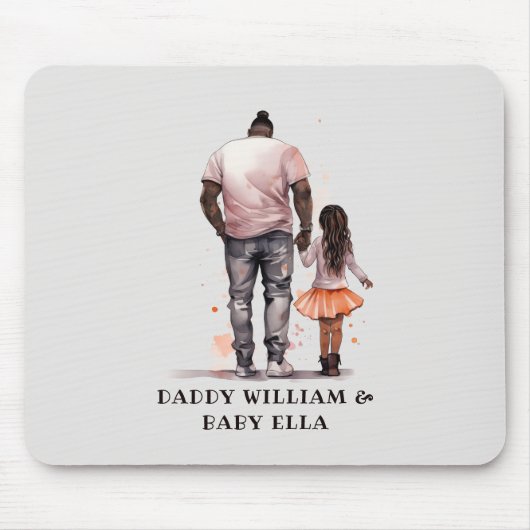 黒い父と娘の絆(5) マウスパッド (正面)