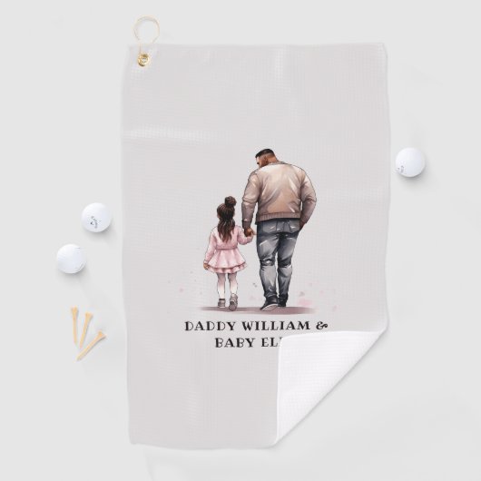 黒い父と娘の絆(7) ゴルフタオル (インサイチュ)