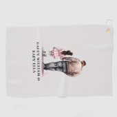 黒い父と娘の絆(7) ゴルフタオル (横)