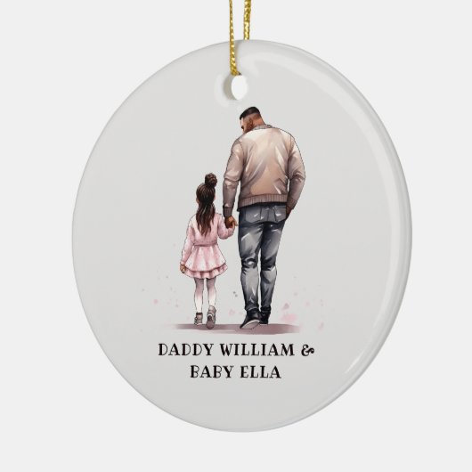 黒い父と娘の絆(7) セラミックオーナメント (左)