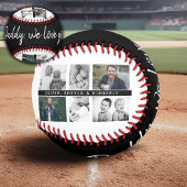 黒い父と子供と家族のパパ写真 野球ボール