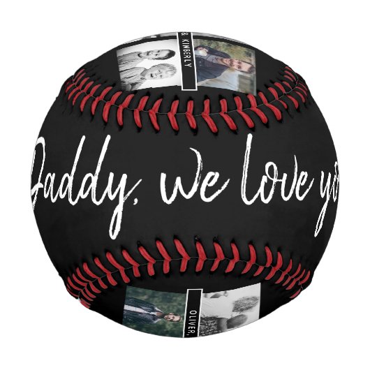 黒い父と子供と家族のパパ6 Photo 野球ボール (正面)