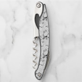 黒い牛のコルクねじ ソムリエナイフ (正面)