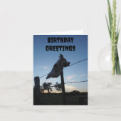 黒い牛のスカル カード (正面)