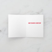 黒い牛のスカル カード (内部)