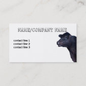 黒い牛の名刺カスタム両面 名刺 (裏面)