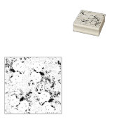 黒い牛の木のアートスタンプ ラバースタンプ (押印)