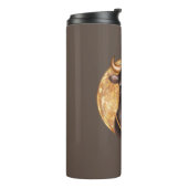 黒い牛オン金ゴールド、かわいい牛2021、牛の年 タンブラー (回転左)