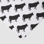 黒い牛プリントのティッシュペーパー 薄葉紙 (詳細)