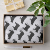 黒い牛プリントのティッシュペーパー 薄葉紙 (ギフト)