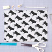 黒い牛プリントのティッシュペーパー 薄葉紙 (クラフト)