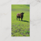 黒い牛名刺 名刺 (裏面)