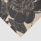 黒い牡丹のフローラ切り離し 薄葉紙 (詳細)