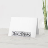 黒い物のパイント カード (裏面)