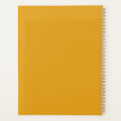 黒い犬と素晴らし金ゴールド プランナー手帳 (裏面)