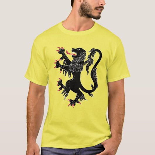 黒い猛獅子 Tシャツ (正面)