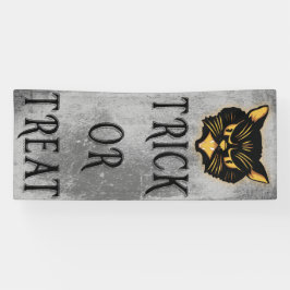 黒い猫のトリックまたは治療をスカウリング 横断幕