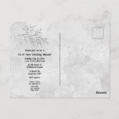 黒い猫の尻尾が2匹、Nに絡み合った ポストカード (裏面)