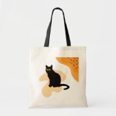 黒い猫不気味のトリック・オア・トリート・ハロウィーンギフト トートバッグ (正面)