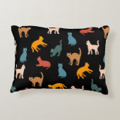 黒い猫 アクセントクッション (裏面)