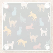 黒い猫 ガラスコースター (裏面)