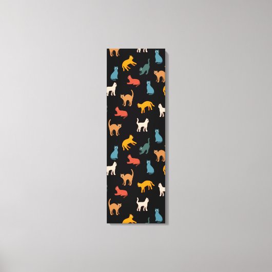 黒い猫 キャンバスプリント (正面)