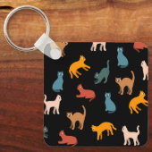 黒い猫 キーホルダー (正面)