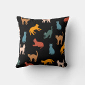 黒い猫 クッション (裏面)