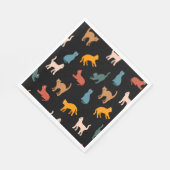 黒い猫 スタンダードランチョンナプキン (角)