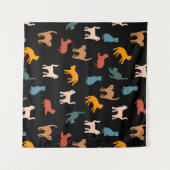 黒い猫 タペストリー (正面(横))