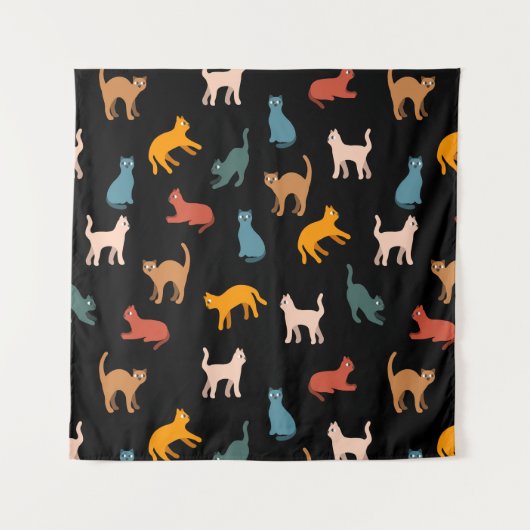 黒い猫 タペストリー (正面)