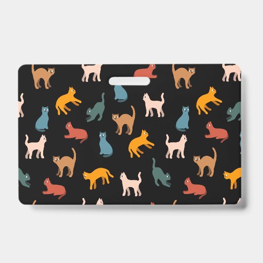 黒い猫 バッジ (正面)