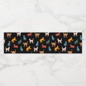 黒い猫 ペットボトルラベル (シングルラベル)