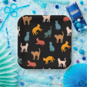 黒い猫 ペーパープレート (パーティー)