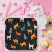 黒い猫 ペーパープレート (パーティー)