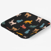 黒い猫 ペーパープレート (傾斜あり)