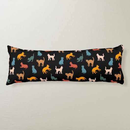 黒い猫 ボディピロー (正面)