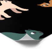 黒い猫 ポスター (角)