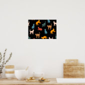 黒い猫 ポスター (キッチン)